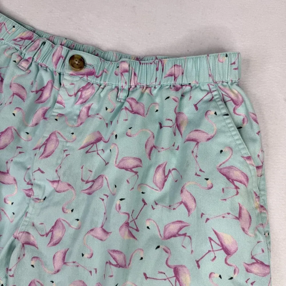 Chubbies Shorts Flamingo Print Mens XXL Multicolor Chino 5.5